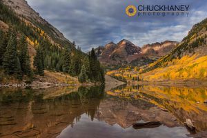 Maroon Lake in the White River National Forest near Aspen, Colorado, USA Maroon Lake