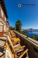 Inviting deck chairs at Lodge take in the view at Crater Lake National Park, Oregon, USA Crater_lk_lodge_003_399.jpg