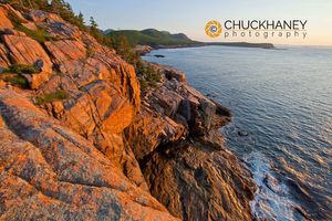Otter Cliffs at sunrise in Acadia National Park, Maine, USA Acadia National Park