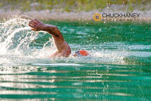 Ron Stevens Swims in Foys Lake