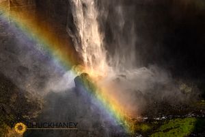 Rainbow at the base of Haifoss Waterfall in Iceland Haifoss__014-585.jpg