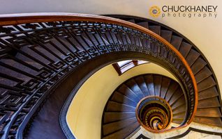 Looking down on spiral staircase at the Mechanics Institute Library in San Francisco, California, USA Mechanics_stairs_004_copy.jpg