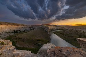 Sandstone Hoodoos over the confuence of Badger Creek and The Two Medicine River at Rock city near Valier, Montana, USA Two-Medicine-Hoodoos_022-566.jpg