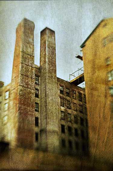 The Westbeth artists housing and studio complex, formerly a BELL Telephone Laboratory complex, on Bethune Street near Washington Street, Greenwich Village. Westbeth Artist Complex, New York City 2008