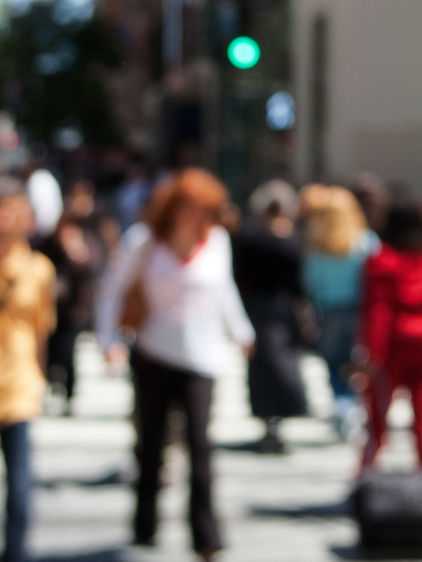 Early to work in a blur of motion...2007 Crooswalk Anonymous 2, New York City