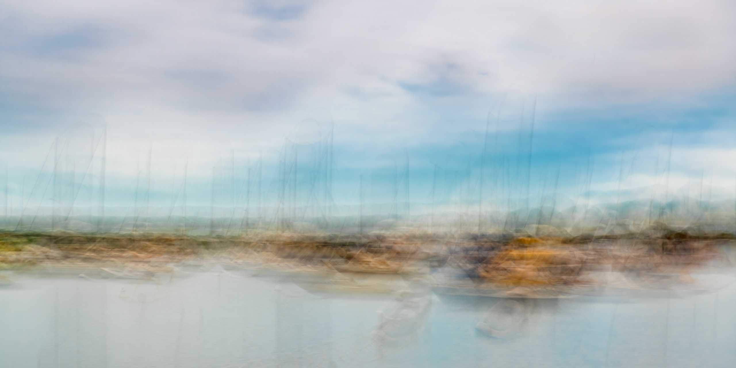 Covid consciousness view of the Vineyard Haven Harbor. State Of Flux, Harbor View, Martha's Vineyard