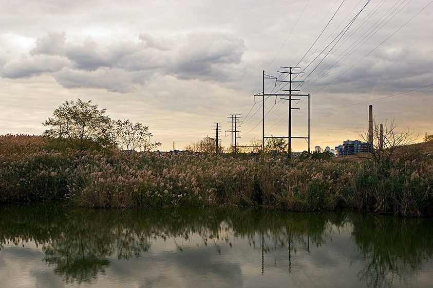 From Laurel Hill in Secaucus to Jersey City in the east. View To Jersey City, 2005