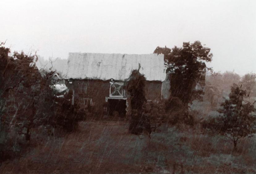 barn in the rain, 1981