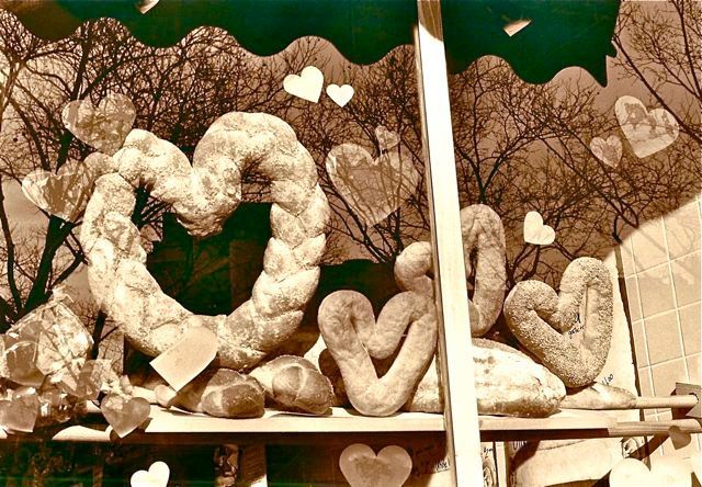 bakery window, mulberry street, nyc, 1998