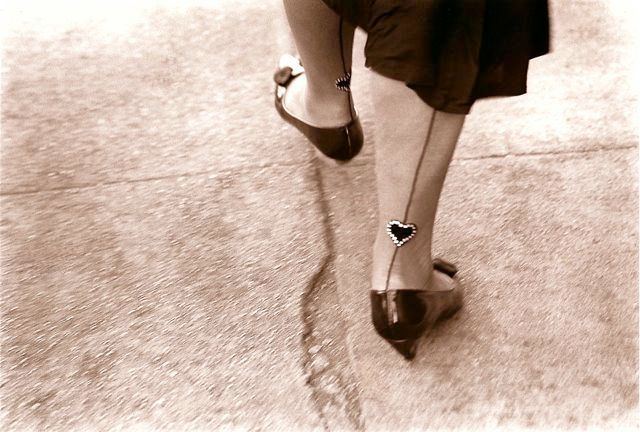 rhinestone stockings, grand street, nyc, 1986