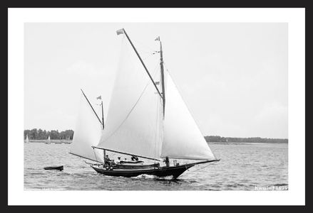 Kwasind  - 1895 - Vintage Sailboats - Vintage Sailing Restoration Art Print