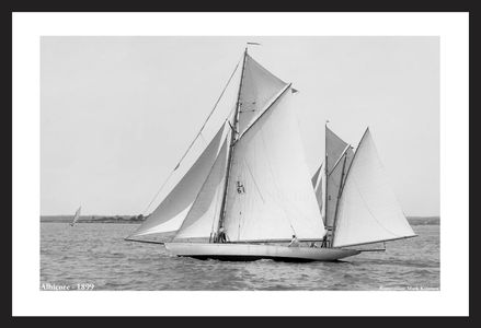 Vintage Sailboats - Albicore - 1899 - Art Prints  for Home & Office Interiors