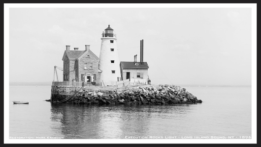 Execution Rocks Lighthouse NY - 1896