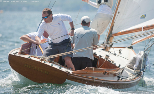 Herrershoff S Class Yacht Swallow at the NYYC 161st Regatta Newport, RI