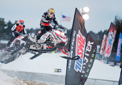 Snowcross snowmobile racing in NH