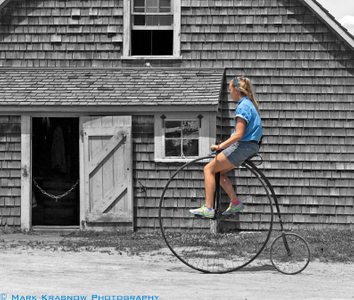 Out for a Bike Ride at Mystic Seaport in Mystic, CT