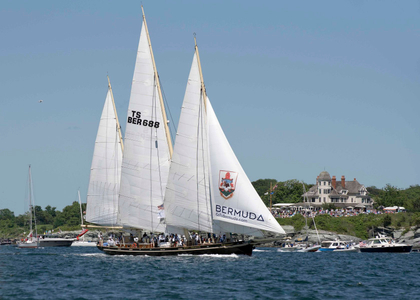 Spirit of Bermuda at the Newport to Bermuda Start 2016