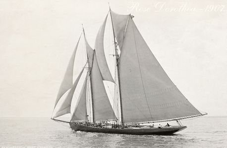 Vintage Restored Sailing Art Print - Rose Dorothea