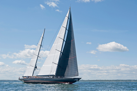 Superyacht Marie at the Newport Bucket Regatta in Newport, RI 2014