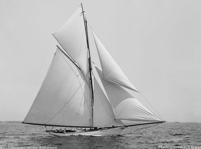 Mariquita 1890 - Vintage Restored Sailing Art Print