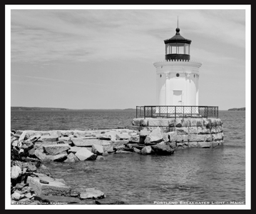 Portland Breakwater Lighthouse in Maine