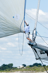 Schooner Meteor at the Newport Bucket Regatta in Newport, RI 2014