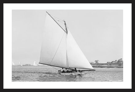 Sirocco -1892  - Antique sailing photography art print restoration for home and office