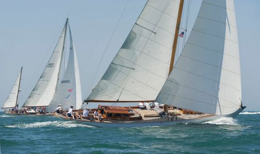 The Blue Peter and Rugosa NY40 at the Opera House Cup 2015 in Nantucket, MA