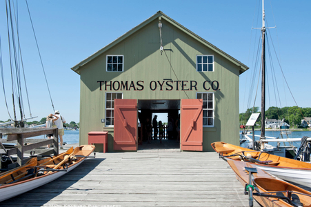Mystic Seaport WoodenBoat Show Thomas Oyster Company at Mystic Seaport in Mystic, CT