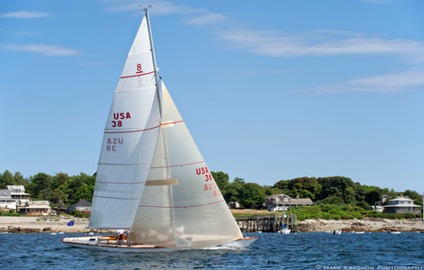 8 Metre Pleione from Marblehead, MA at the Corinthian Classic Regatta