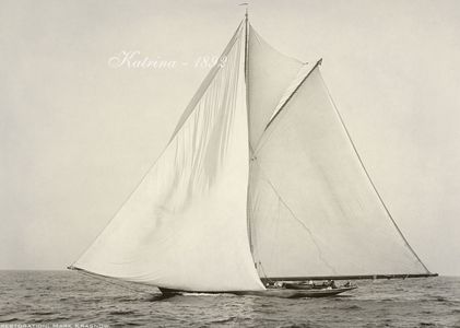 Katrina 1892 - Vintage Restored Sailing Art Print
