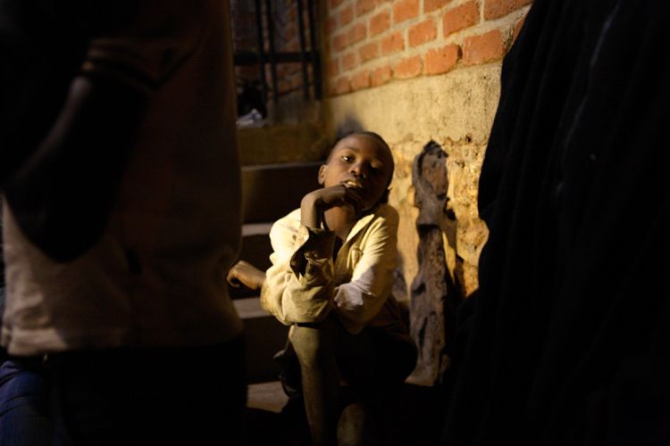 Staff from the Chisomo Street Children project in Lilongwe, Malawi look for children sleeping rough on shop Verandahs, Markets, alleys,anywhere. Once found the young people are invited to visit Chisomo for food, a wash, support and counselling. 1malawi_street_child_8.jpg