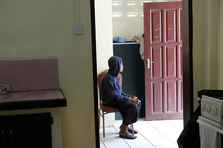 Portrait from Georgetown Residential centre for Children. Children come to the centre for a variety of reasons, usually sexual or physical violence at home, occasionally at a Parents direct request for help. Mark Job who manages the centre and works for EveryChild ‘In terms of the manifestation of behaviour it is quite ugly as by virtue of these children experiences sexual abuse, physical abuse, abandonment and neglect you have rebelliousness, you have arrogance, you have disrespect for authority. Fighting, the use of indecent language loosely and freely, lying and stealing – so you have all kinds of ugly social manifestations in the behaviour. So its times like that that you understand the issues, the challenges, and help them to find alternative ways of expressing their anger, betrayal and confusion rather than lashing out’ Georgetown, Guyana. 1guyana_child_abuse_16.jpg