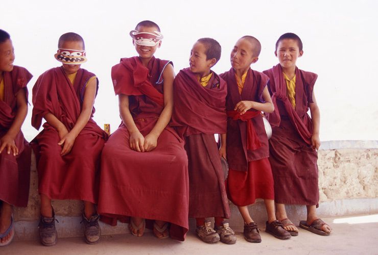 Buddhist Novice's. Leh, Ladakh, India. 1india_buddhist_novice_monks.jpg