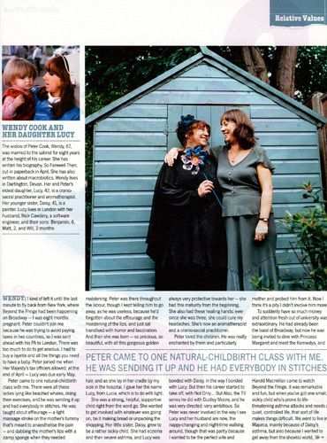 Wendy Cook and her daughter Lucy. The Sunday Times Magazine. 1wendy_cook.jpg