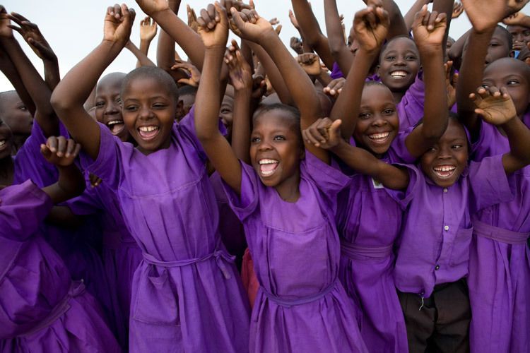 Mary Goret, 12, (centre) at Kitemba primary School. Mubende, Uganda. 1uganda_education_15.jpg