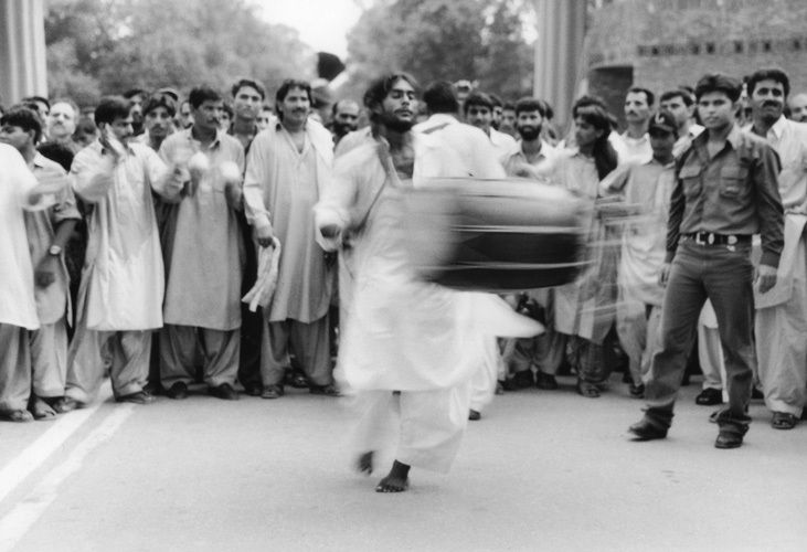 Drummer at closing of the border ceremony. Lahore gates, Pakistan. 1pakistan_lahore_border_17.jpg