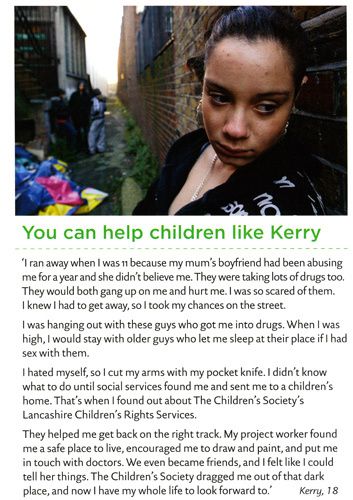 Modelled for The Childrens Society. 1childrens_society_1.jpg