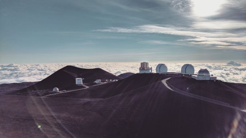  Keck Observatory telescopes on Maunakea in Hawaii