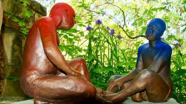 Lady BIrd Johnson Wildflower Center sculpture.JPG