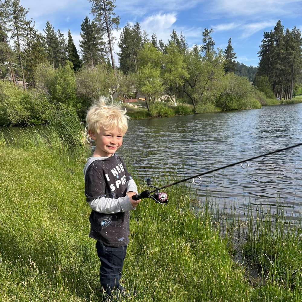 Fishing in Lake Gregory