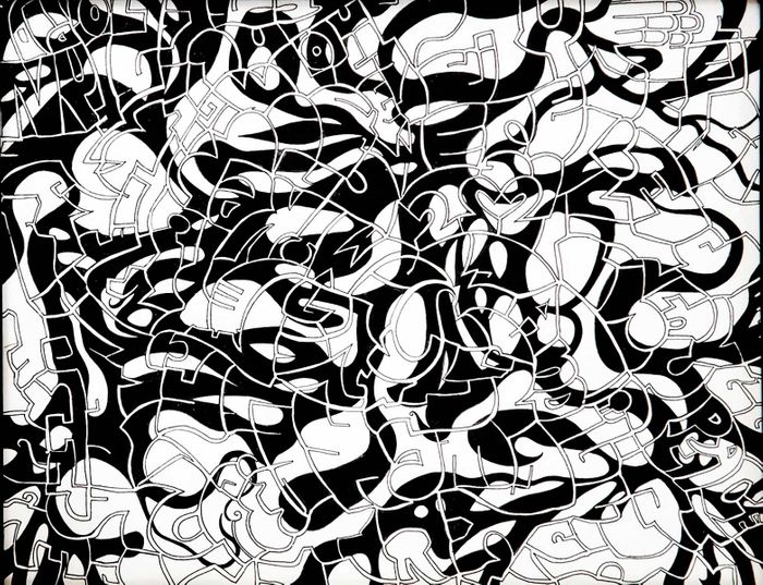 Pen & Ink Elliot's Labyrinth