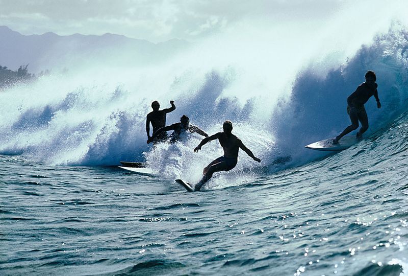 Surfer Surfing Blue Wave Ocean Beach Surf Metal Belt Buckle 