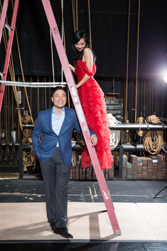Actor Randall Park with wife Jae Suh Park