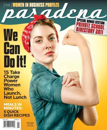 Alison Brie as the We Can Do It Girl