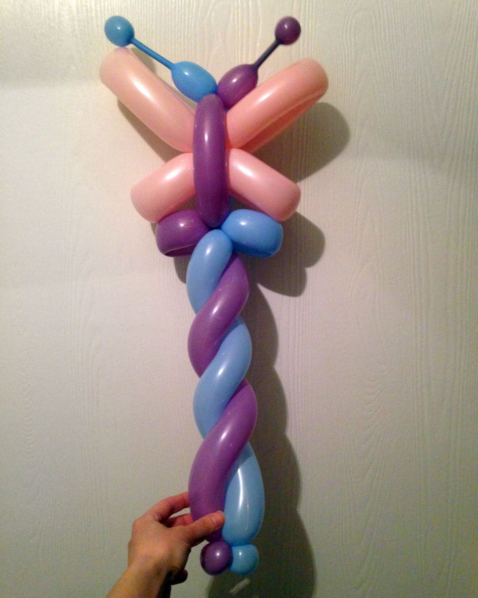 Chicago Balloon Twisting Valery Lanotte - Butterfly Wand