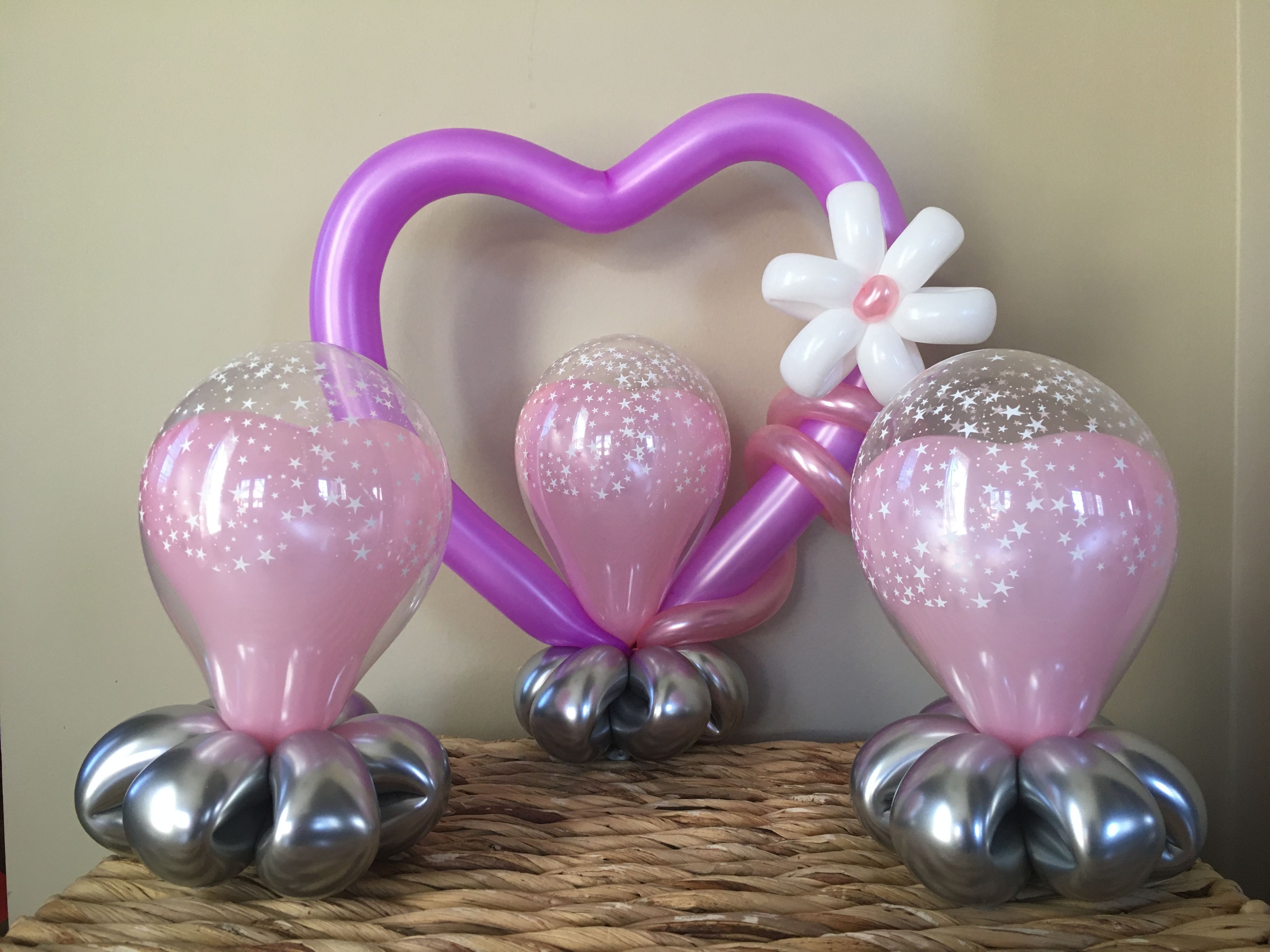 Chicago Balloon Twisting - Heart Balloon Decor Centerpieces