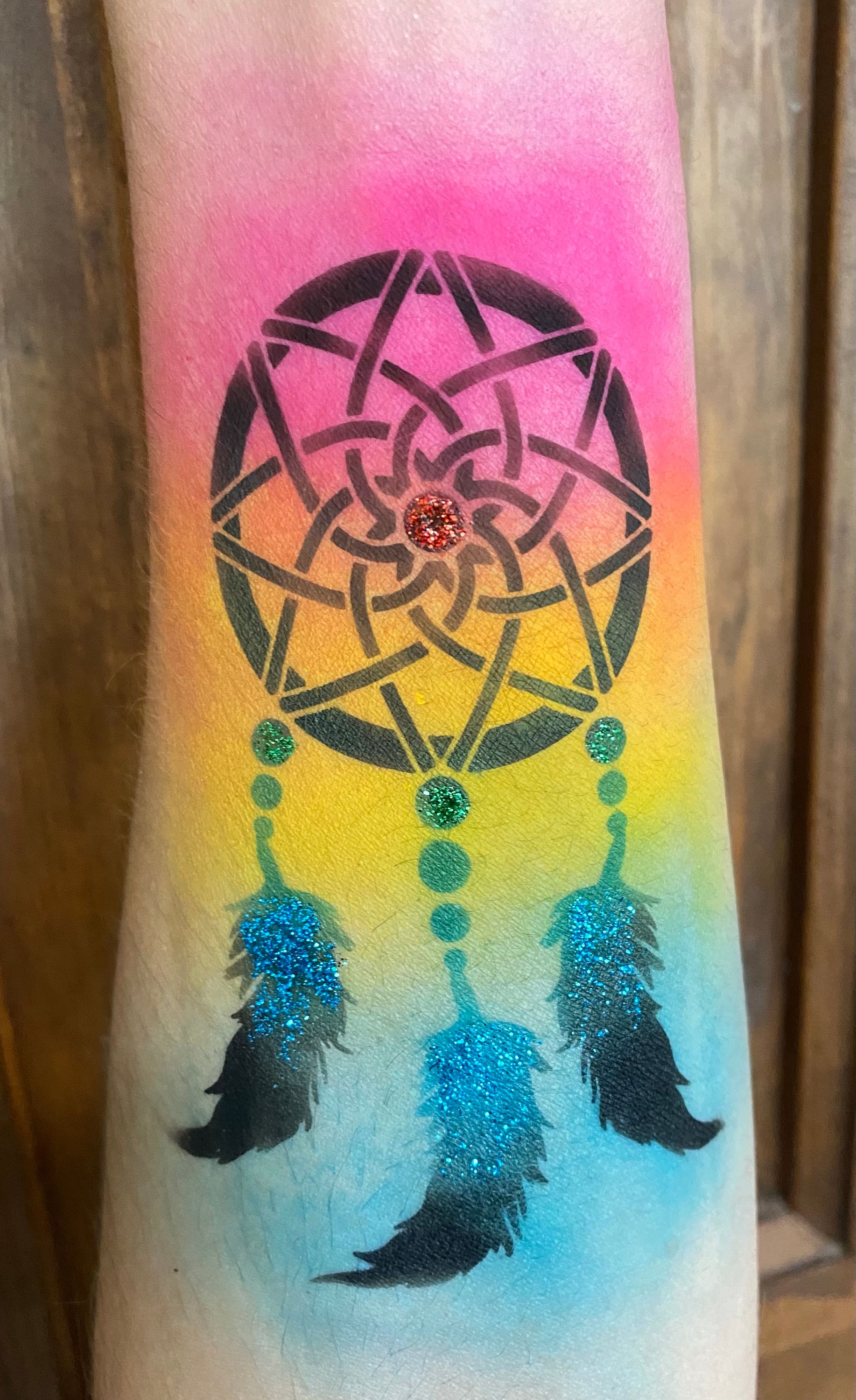 Airbrush tattoo - Dreamcatcher