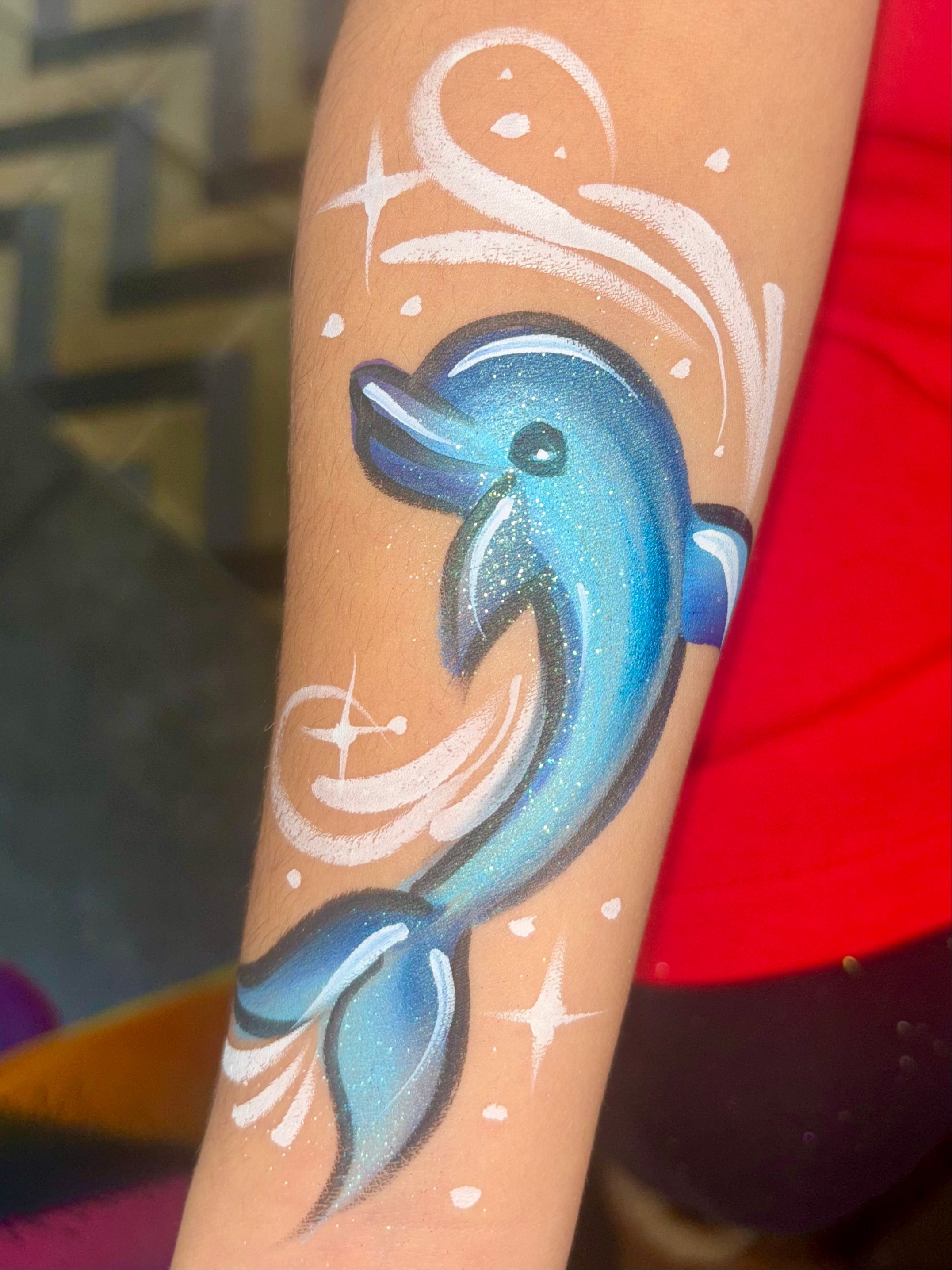Face Painting - Dolphin on arm