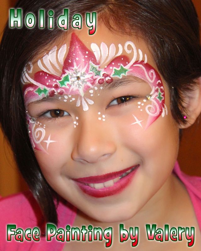 Holiday Face Paint Face Painter Chicago Face Painting By Valery